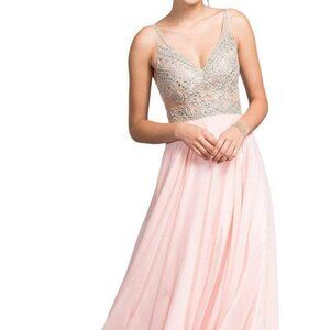 SALE NWT Aspeed Design L2055 Bodice Prom Dress Black Size XS